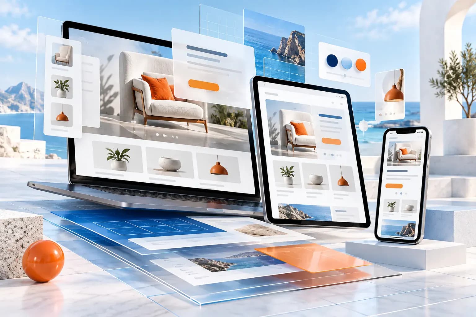 Responsive web experience across desktop, tablet and mobile surfaces